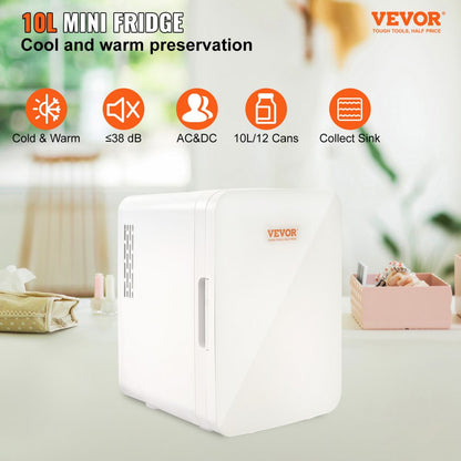 MFA-10L-C - Compact 10L Mini Fridge for Skincare & Snacks, Quiet Design
