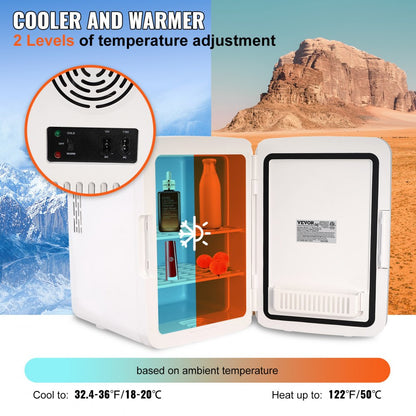 MFA-10L-C - Compact 10L Mini Fridge for Skincare & Snacks, Quiet Design