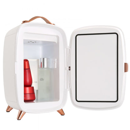 CBA-6L-I - Compact 6L Mini Fridge with Mirror & LED Light