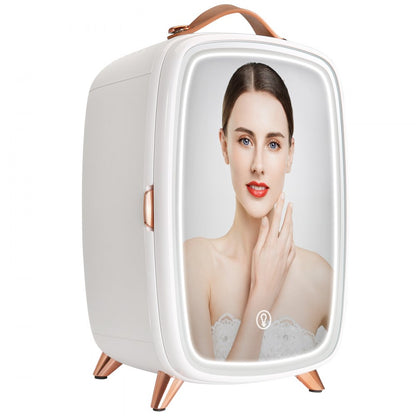 CBA-6L-I - Compact 6L Mini Fridge with Mirror & LED Light