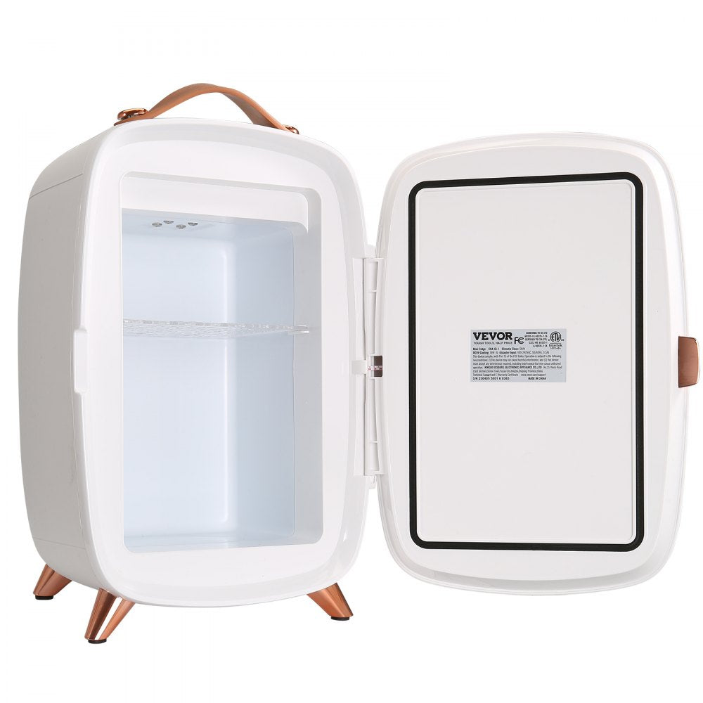 CBA-6L-I - Compact 6L Mini Fridge with Mirror & LED Light