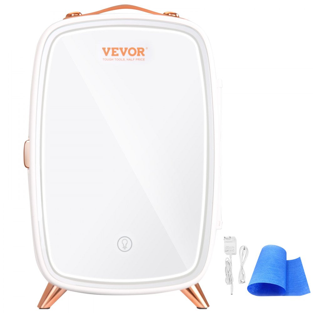 CBA-6L-I - Compact 6L Mini Fridge with Mirror & LED Light