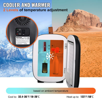 MFA-5L-GA - Compact AC/DC Mini Fridge for Drinks & Skincare, 4L Capacity