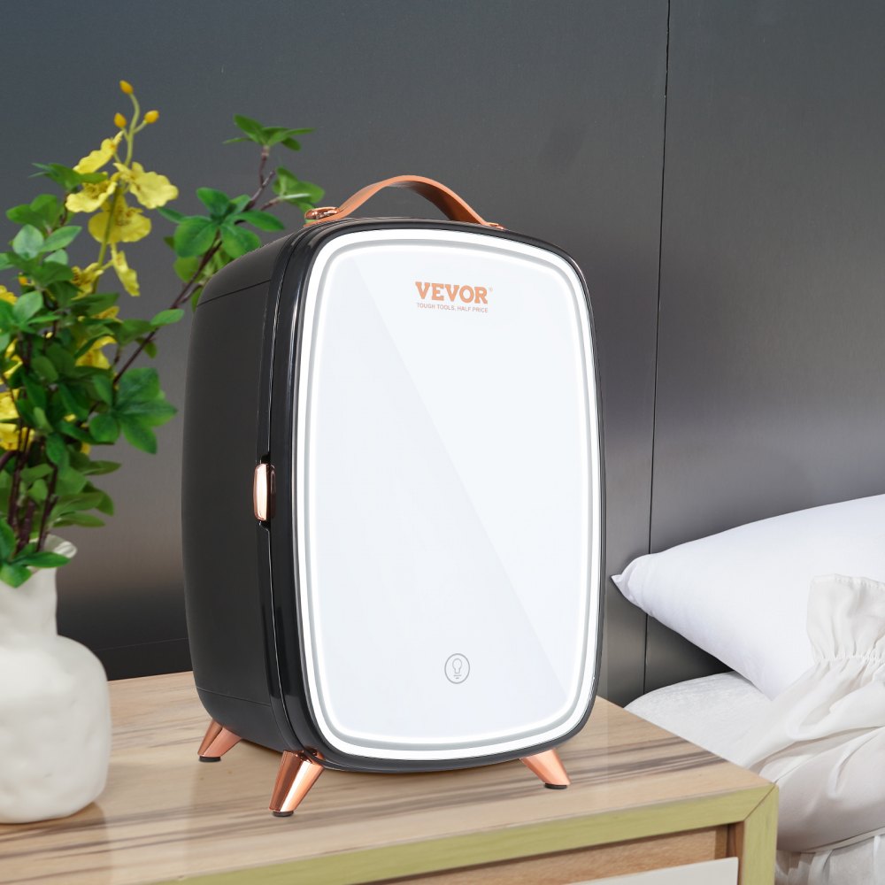 CBA-6L-I - Portable 6L Mini Fridge with LED Light for Skincare & Snacks