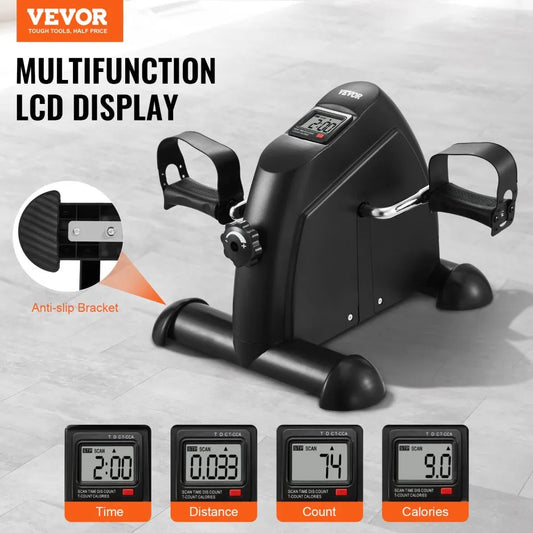 HY-F6006 - Compact Under Desk Exercise Bike with LCD Display and Adjustable Resistance