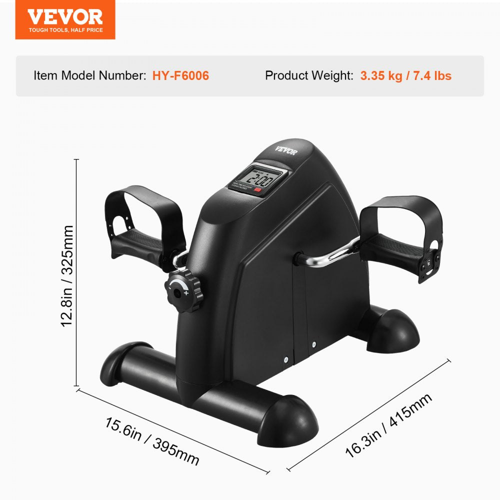 HY-F6006 - Compact Under Desk Exercise Bike with LCD Display and Adjustable Resistance