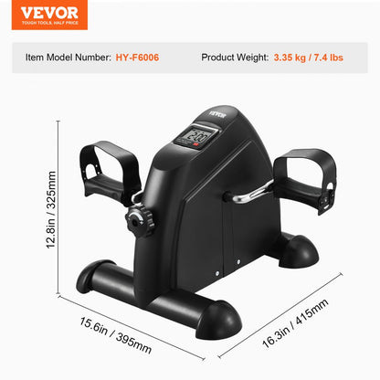 HY-F6006 - Compact Under Desk Exercise Bike with LCD Display and Adjustable Resistance