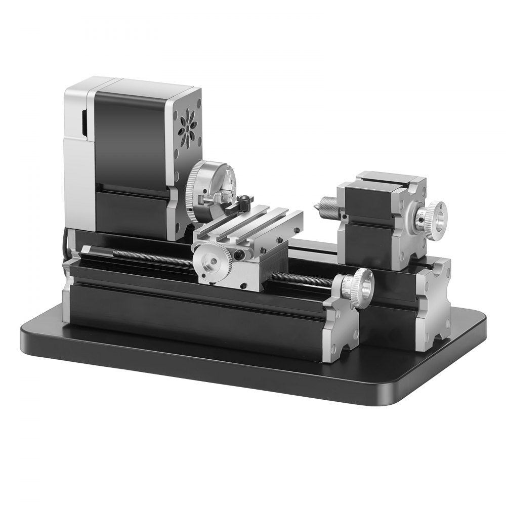 7X12 - Compact All-Metal Lathe Machine, 20,000 RPM Cutting Speed