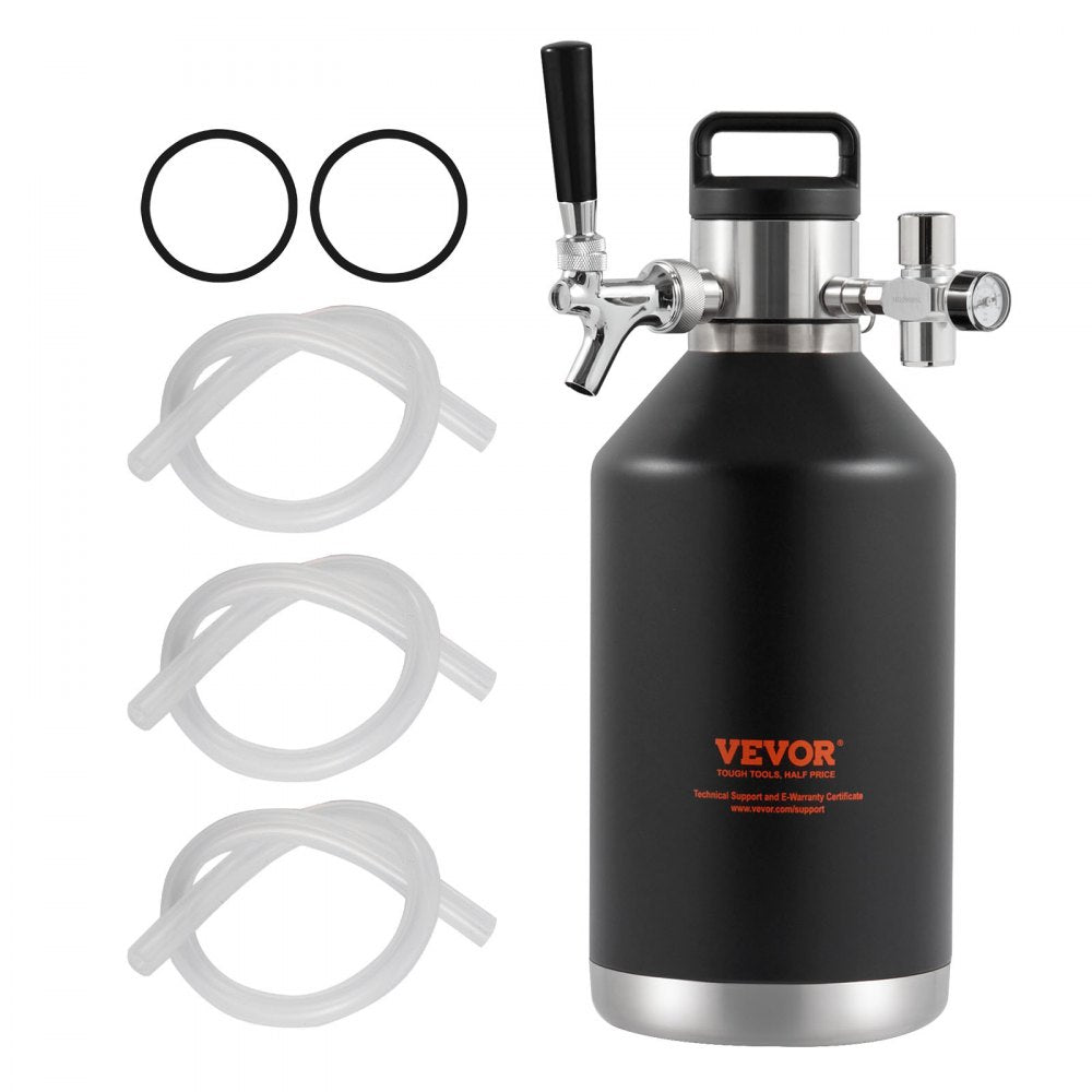 KIT BEER-23 - 128Oz Stainless Steel Mini Keg with CO2 Regulator