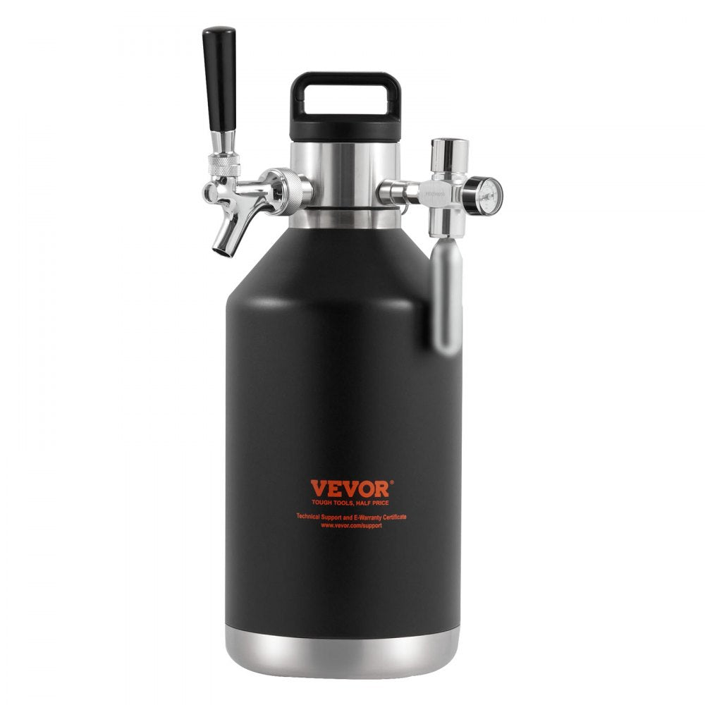 KIT BEER-23 - 128Oz Stainless Steel Mini Keg with CO2 Regulator