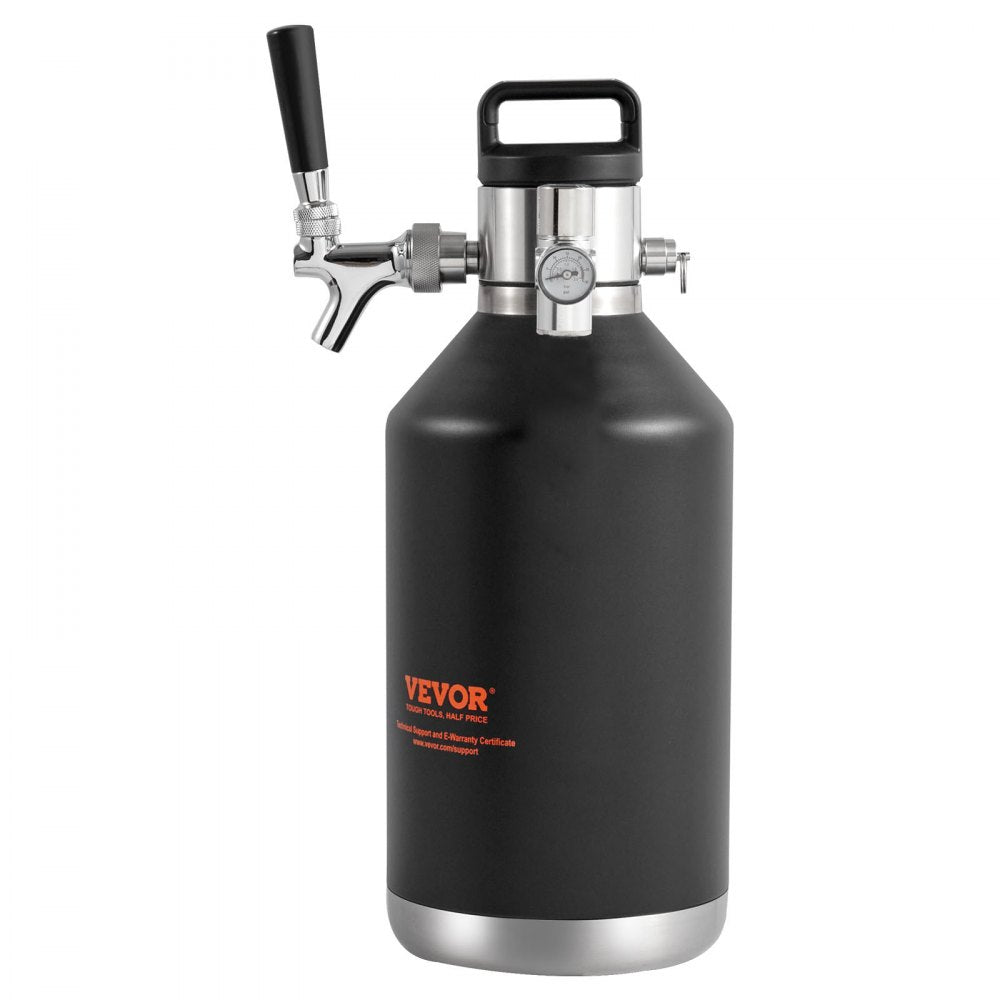 KIT BEER-23 - 128Oz Stainless Steel Mini Keg with CO2 Regulator
