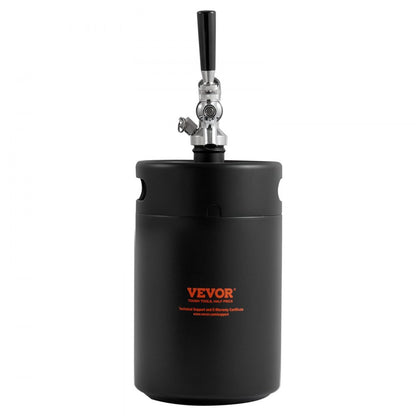 KIT BEER-12 5L-2B - 5L Stainless Steel Beer Growler with CO2 Regulator