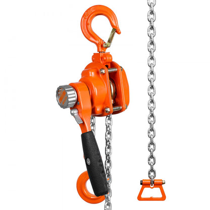 010754386688 - 10FT VEVOR Chain Hoist, 550 lbs Capacity, Lightweight & Durable