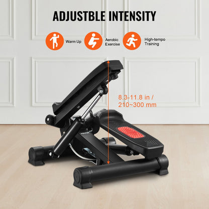 RB-SP02 - Compact Mini Twist Stepper with Resistance Bands and LCD Display