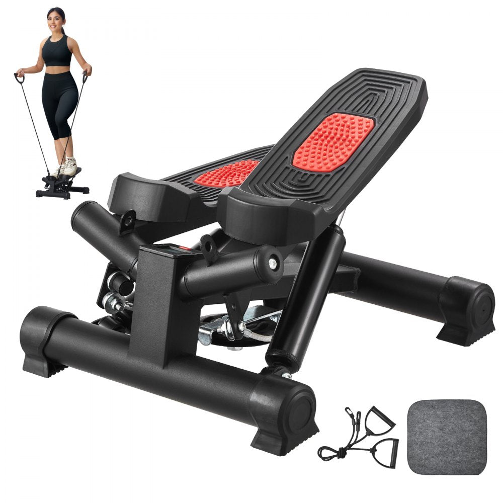 RB-SP02 - Compact Mini Twist Stepper with Resistance Bands and LCD Display