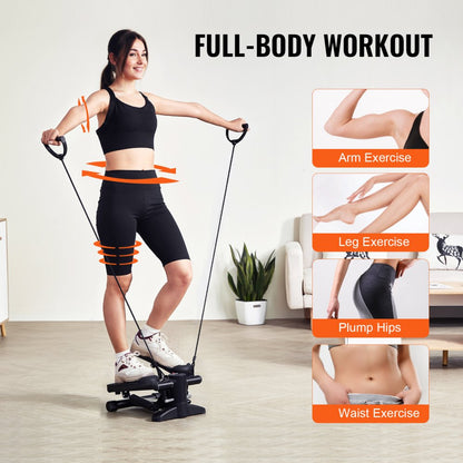 RB-SP03 - Mini Stepper with Resistance Bands and Digital Display