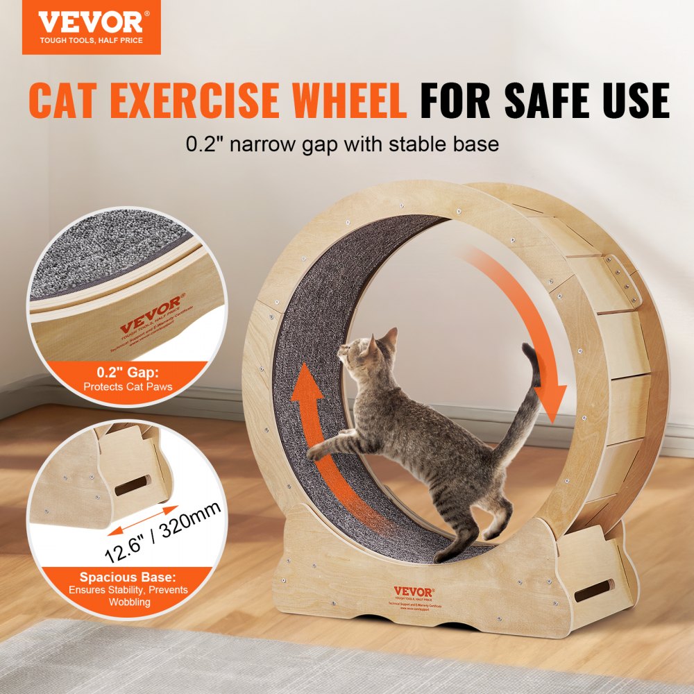 4.0 XS - 29.5" VEVOR Cat Fitness Wheel for Indoor Play and Training