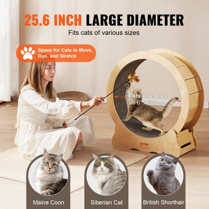 4.0 XS - 29.5" VEVOR Cat Fitness Wheel for Indoor Play and Training