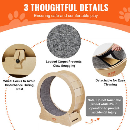 4.0 XS - 29.5" VEVOR Cat Fitness Wheel for Indoor Play and Training