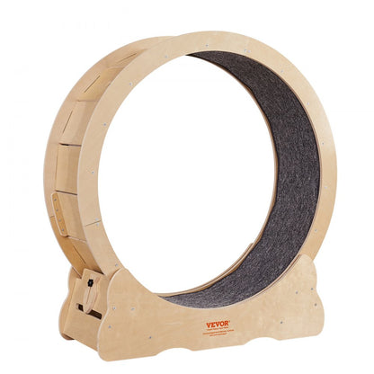 4.0 M - Large Wooden Cat Exercise Wheel with Silent Design & Easy Assembly