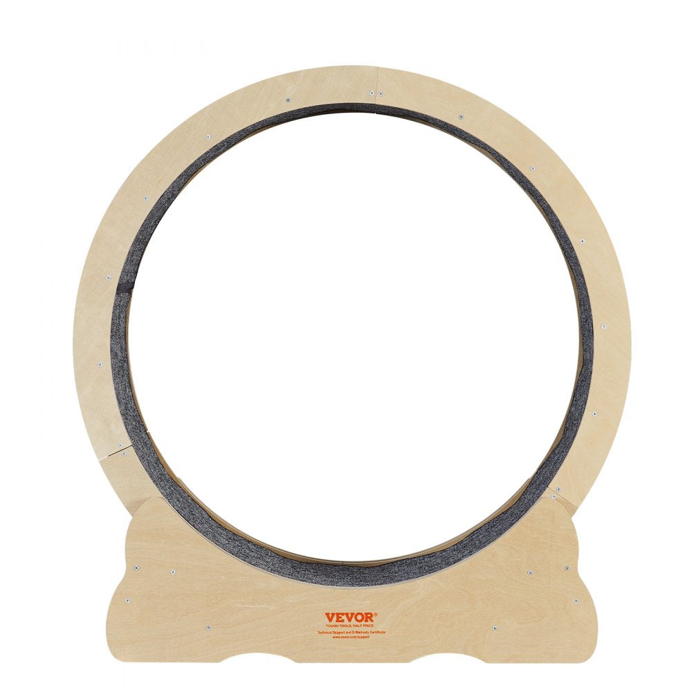 4.0 M - Large Wooden Cat Exercise Wheel with Silent Design & Easy Assembly