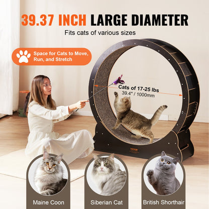 4.0 XL - Durable Cat Exercise Wheel, Indoor Treadmill for Pets Up to 25 lbs