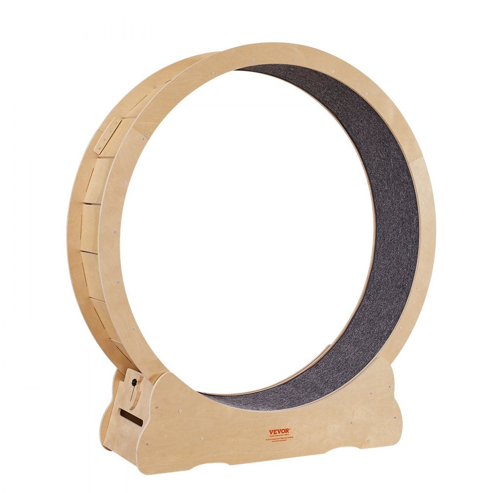 4.0 XXL - Durable Wooden Cat Exercise Wheel with 13.4" Wide Base