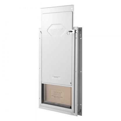 CWM01-M - Durable Aluminum Pet Door with Weatherproof PVC Flap