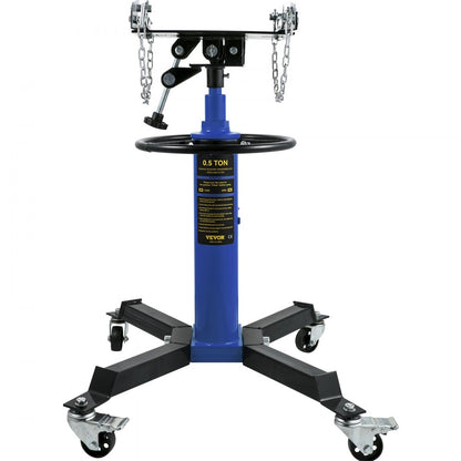1100BLUEJACK - 1100 lbs Adjustable Hydraulic Transmission Jack, Extends 33.5" to 67"