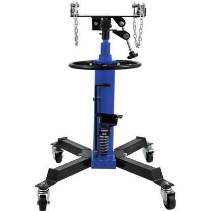 1100BLUEJACK - 1100 lbs Adjustable Hydraulic Transmission Jack, Extends 33.5" to 67"
