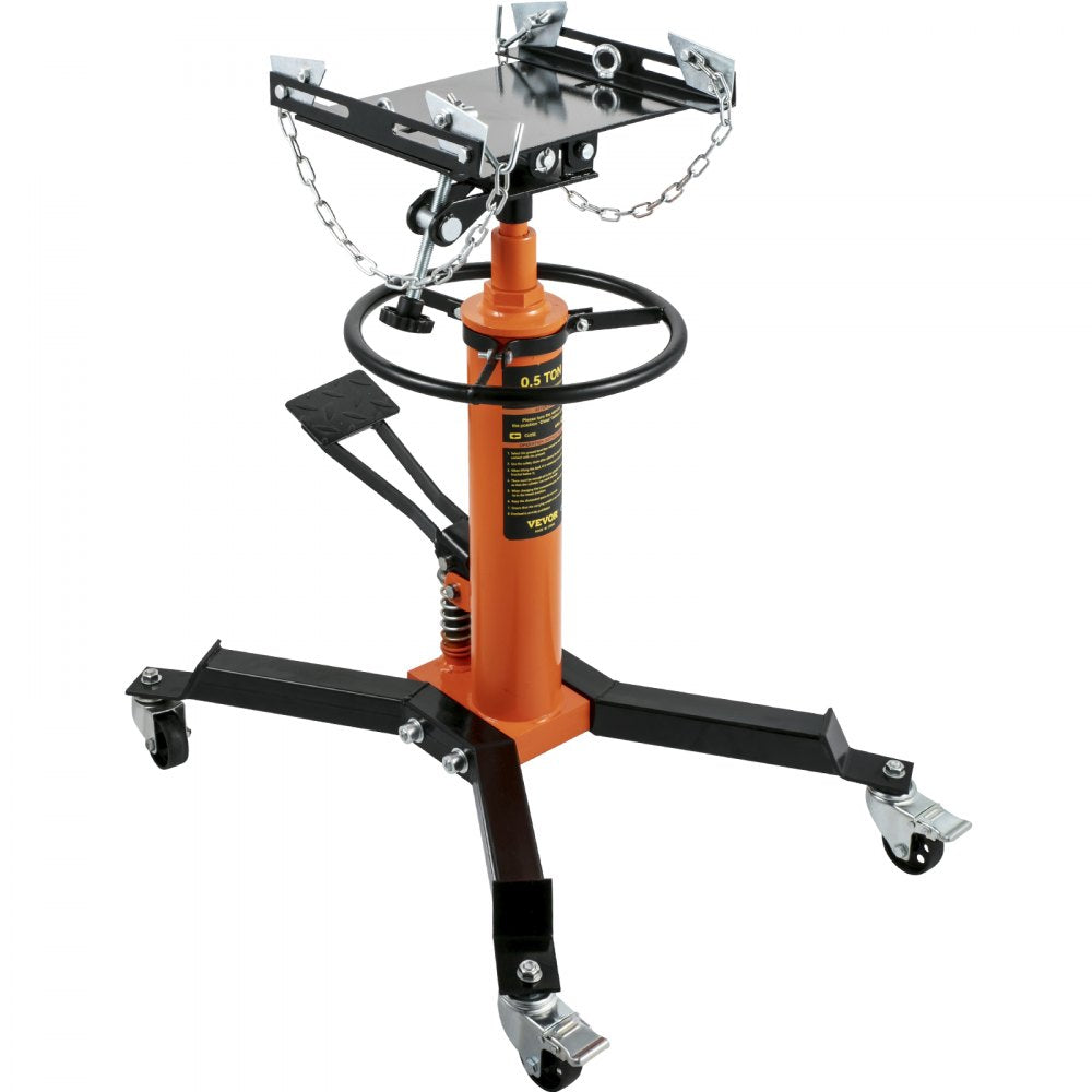 1100ORANGEJACK - 1100LBS Hydraulic Transmission Jack, 33.5"-67" Lift Range