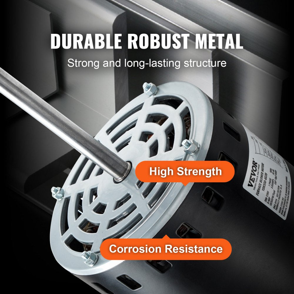 010838840811 - Durable 3/4HP Furnace Blower Motor with Dual Rotation & Accessories