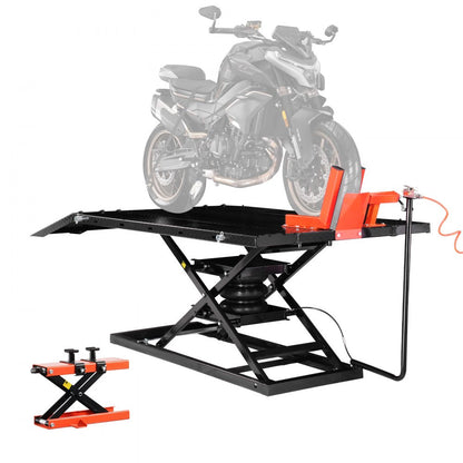 JL-M03804 - Adjustable Motorcycle Lift with Security Pin, 1500lb Capacity
