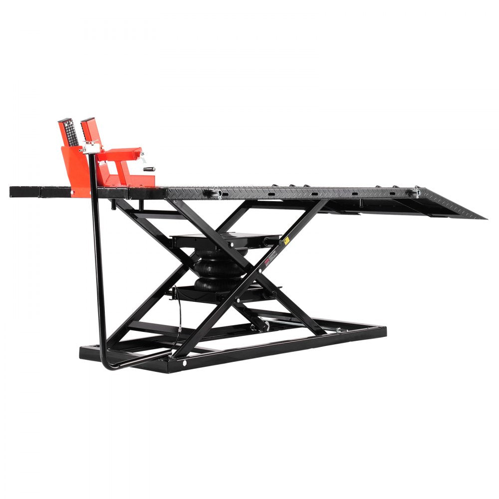 JL-M03804 - Adjustable Motorcycle Lift with Security Pin, 1500lb Capacity