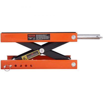 M110201 - 1100 LBS VEVOR Motorcycle Lift with Adjustable Height & Safety Pin