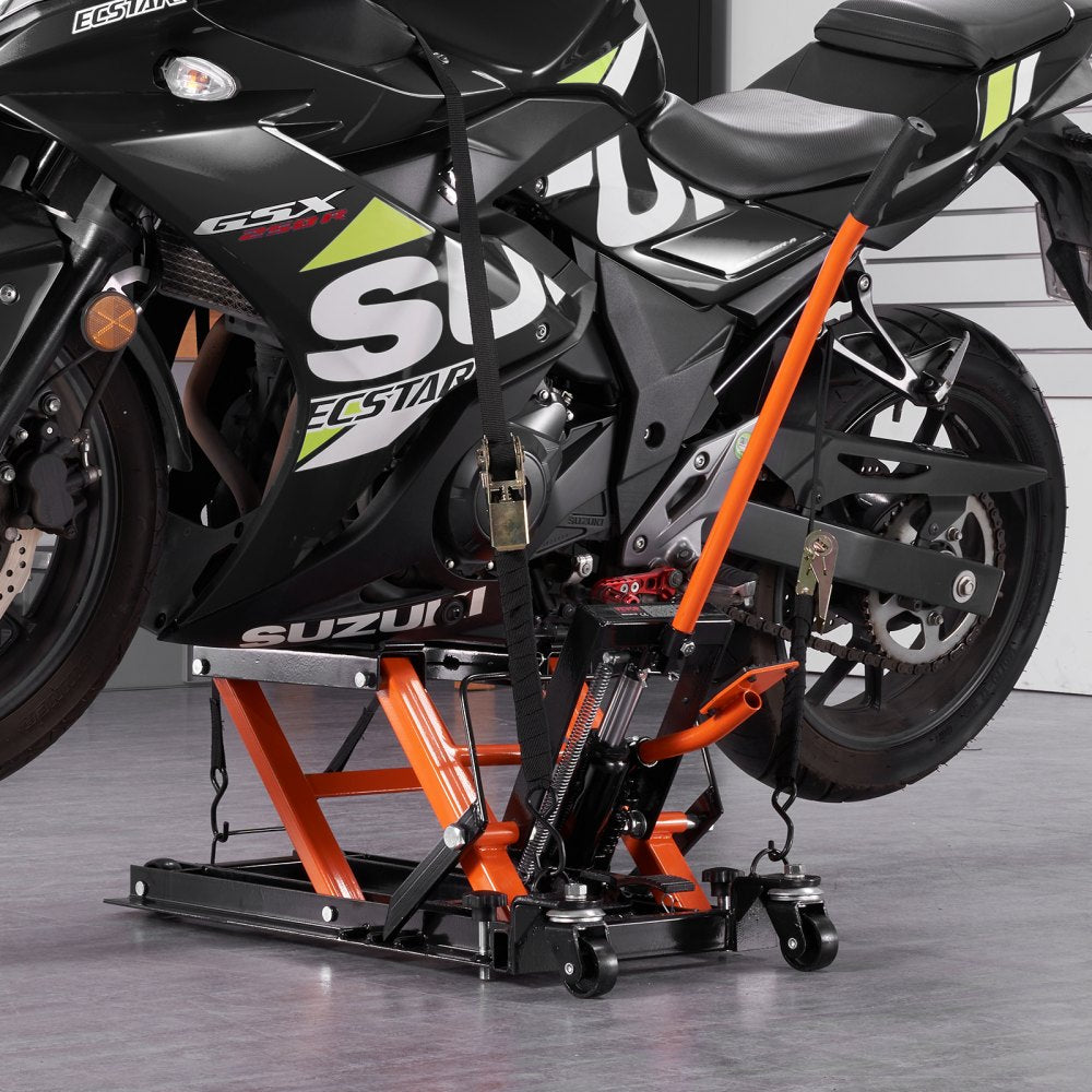 ZX0901-7B - 1500 lbs Hydraulic Motorcycle Lift Jack for Easy Maintenance