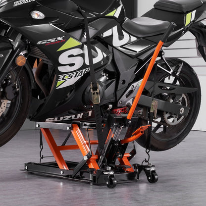 ZX0901-7B - 1500 lbs Hydraulic Motorcycle Lift Jack for Easy Maintenance