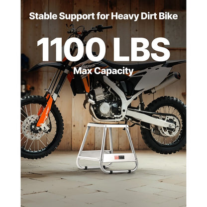 TD-007-02 - Heavy-Duty Steel Motorcycle Stand for Maintenance and Storage