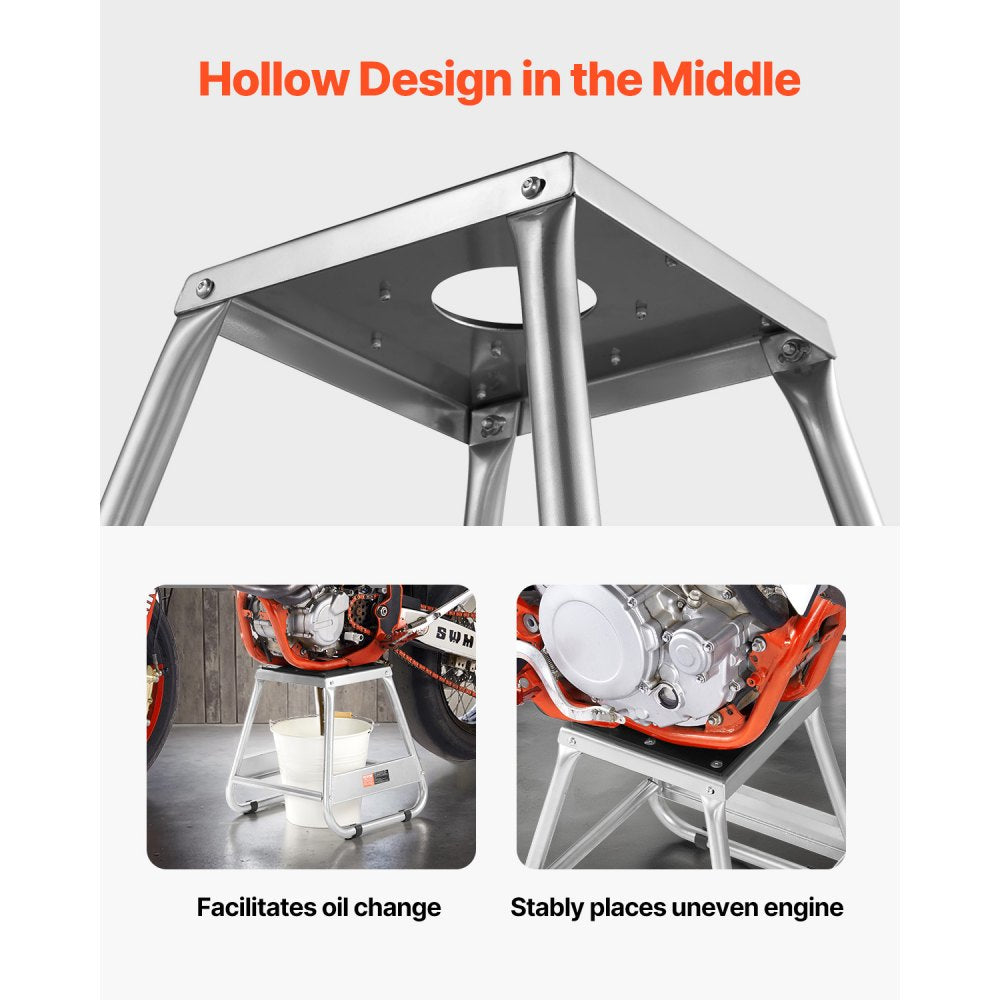 TD-007-02 - Heavy-Duty Steel Motorcycle Stand for Maintenance and Storage