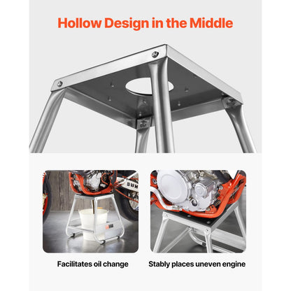 TD-007-02 - Heavy-Duty Steel Motorcycle Stand for Maintenance and Storage