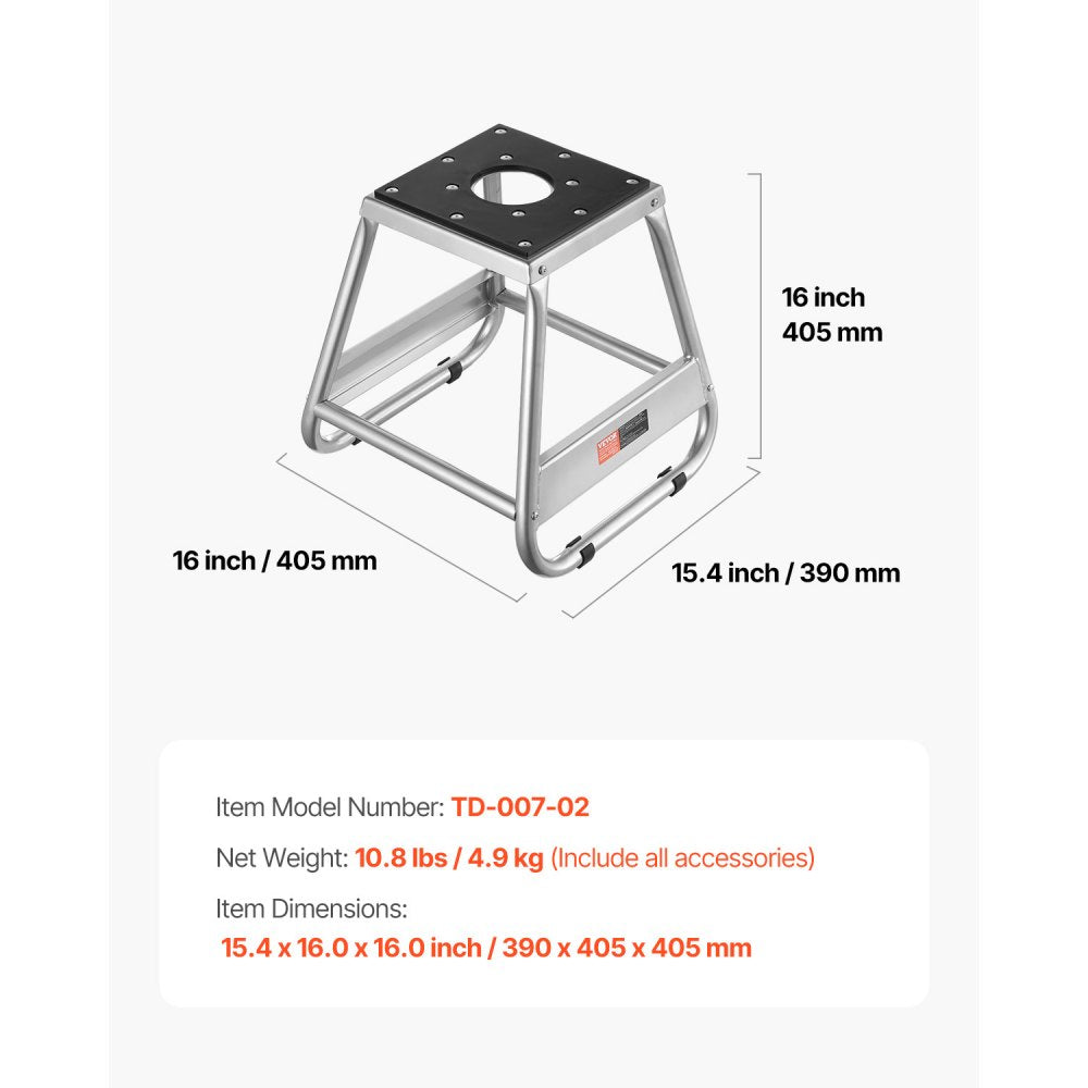 TD-007-02 - Heavy-Duty Steel Motorcycle Stand for Maintenance and Storage