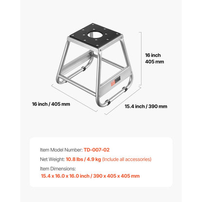 TD-007-02 - Heavy-Duty Steel Motorcycle Stand for Maintenance and Storage