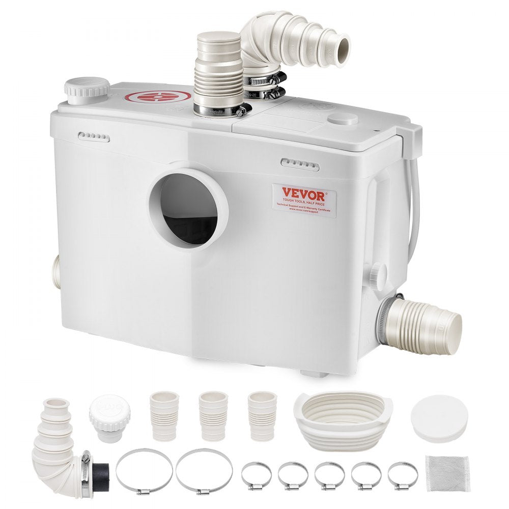 FLO1200 - 1200W Macerator Pump, 48 GPM, 33 ft Lift Capability