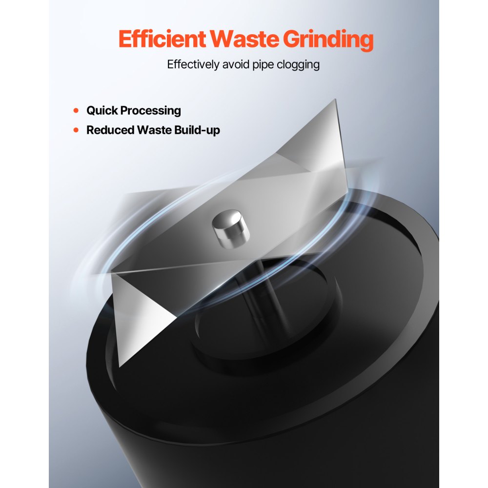 FLO500-BE - 500W Macerator Pump, 29 GPM, 26 ft Lift for Wastewater