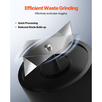 FLO500-BE - 500W Macerator Pump, 29 GPM, 26 ft Lift for Wastewater