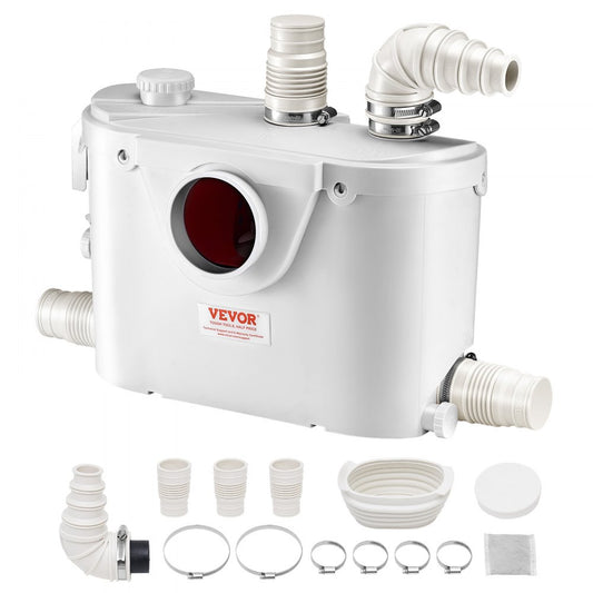 FLO500-BE - 500W Macerator Pump, 29 GPM, 26 ft Lift for Wastewater