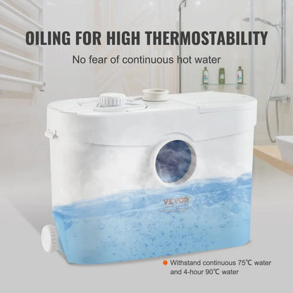 FLO700 - 700W VEVOR Macerator Pump, 32.8ft Lift, 9600 L/h Flow Rate