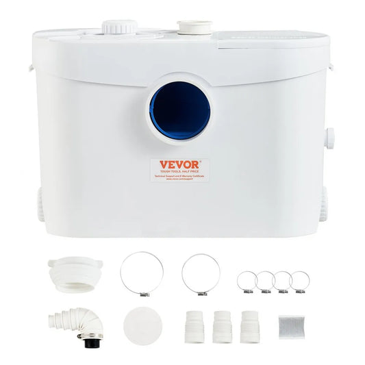 FLO700 - 700W VEVOR Macerator Pump, 32.8ft Lift, 9600 L/h Flow Rate