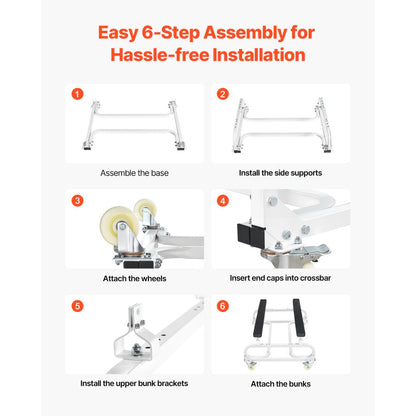 RYT-1000 - Durable Jet Ski Dolly with Adjustable Bunks and 360° Wheels