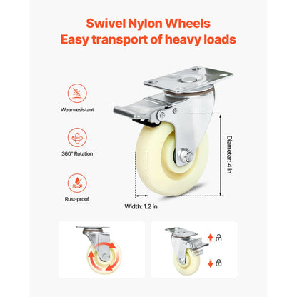 RYT-1300 - Durable Watercraft Dolly with Adjustable Bunks & 360° Wheels